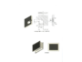 Maniglia Incasso Rettangolare Porta Scorrevole/Battente Atomo Mini nottolino chiusura a Toppa mm.113x84 Varie Finiture| Saletta - immagine 10